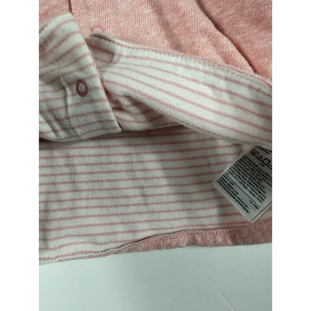 Baby Gap Reversible Bear Hoodie Pink 12-18 months